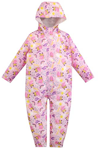 Peppa Pigl Puddle Suit | All in One Waterproof for Kids | Girls Rain Suit | 3-4 Years
