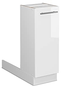 Vicco Îlot de Cuisine Fame-Line, Blanc Haute Brillance/Blanc, 30 cm sans Plan de Travail