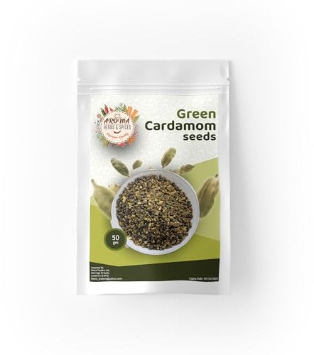 Green Cardamom Seeds | Elaichi Seeds | Flavourful & Aromatic | 50 gm | 100% Pure & Natural |