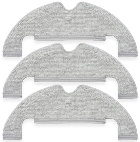 LIFEFIL - Remplacement de 3 chiffons en microfibre lavables pour robot aspirateur Dreame BOT Z210 Pro, D10 Plus, L10 Plus, Xiaomi Vacuum mop 2 Ultra. Accessoire de nettoyage. 8409778672891