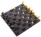 GaRcan Schachspiel Schach Metall Schachfiguren Massives Holzschachbrett Hochwertiges professionelles Schachspielset Wohnzimmer Handwerk Geschenkornamente