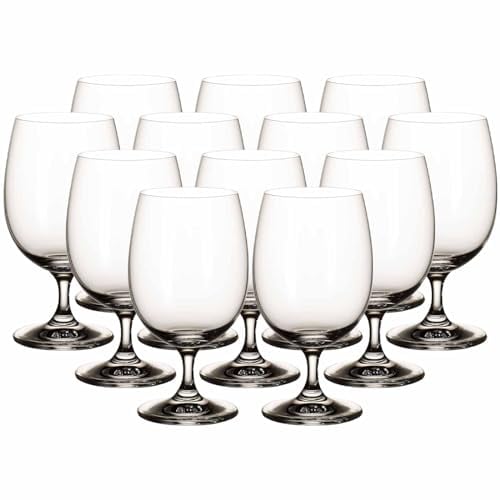 Villeroy & Boch La Divina Wasserkelch-Set 12-teilig, 330 ml, Klassische Wassergläser, Kristallglas