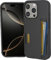 Smartish® iPhone 16 Pro Wallet Case - Wallet Slayer Vol. 2 [Slim + Protective] Credit Card Holder w/Kickstand - Drop Tested Hidden Card Slot Cover Compatible w/Apple iPhone 16 Pro - Black Tie Affair