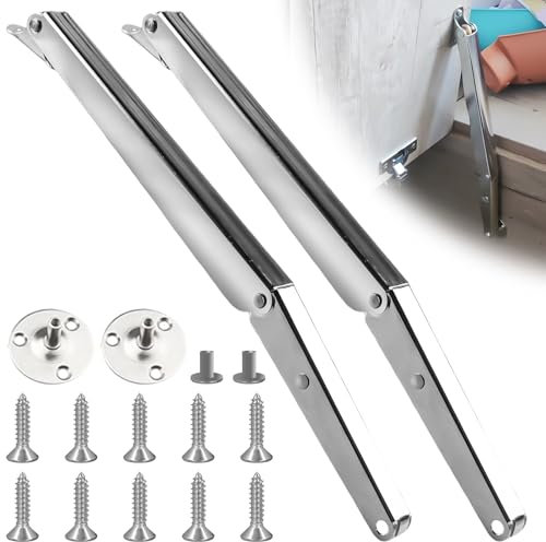 2 Stück Softclose Deckelstützscharniere, 150N/PC Klappenbeschlag Klappenhalter Klappscharnier, Gasdruckfeder Gasdruckdämpfer Scharniere für Klappen, Schrank, Spielzeugkiste