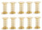 DIYEAH 10 Stück Spiral-wobbles, Federbasis, Metall-Spiral-wobbles, Feder, Basteln, Schüttelnder Federkopf, Puppen-federbasis, Selbstklebende Spielzeug-federbasis, Golden