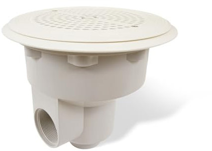 SAXONICA Pool Bodenablauf Premium Astral Ø 21 cm I weiß