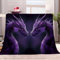 XCQHZYQ Kuscheldecke Lila Drache Im Fantasy-Stil 130x150 cm Wohndecke Warm Winter Weich Decke Couch Sofa überwurfdecke, Fleece Sherpa Wolldecke für Bett Schlafzimmer Büro
