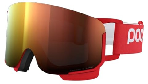 POC Nexal Ski‑ & Snowboardbrille – Hochwertige Goggle mit Clarity-Zylinderglas, Anti-Fog & Anti-Scratch Beschichtung, Austauschbarem Glas & Optimalem Helm-Fit, Für All-Mountain & Resort