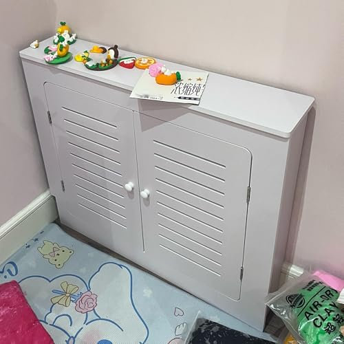 Wooden Radiator Cover Cabinet Storage Shelf for Large Living Room Home Decor Shelf for Bedroom and Living Room (90x90x15cm)