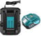 Twupixy 18V 6.0 Ah and DC18RC Charger for Makita, Compatible with Makita LXT 18 Volt Batteries Lithium Ion BL1850 BL1840 BL1830 BL1820 BL1815 Cordless Power Tools (Blue)