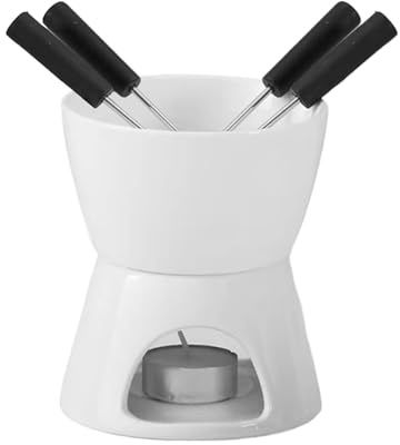 Schokoladenfonduetasse – Butterkocher aus Keramik – persönlicher Fondue-Becher für Käse und Butter – für Abendessen, Vorspeise, Dessert, Meeresfrüchte, Käse, Hochzeit, Picknick, Party Ann