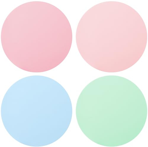 4PCS Rubber Jar Opener Pads, Silicone Gripper for Weak Hands & Seniors, Arthritis-Friendly Bottle Opener for Elderly Women, Colorful Round Design, Reusable Multifunctional Tool for Most Bottles