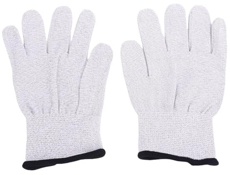 Leitfähige Nylon-Silberfaserhandschuhe für die Handhabung von Leiterplatten, Reduzieren Statische Aufladung und Schützen bei der Computerreparatur, Weich und Flexibel, 280D-Material, 1 Paar