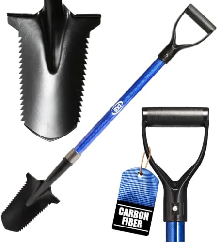 CKG Carbon Metalldetektor Schaufeln mit Doppel-Sägeblatt, Blau