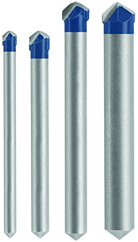 BOSCH NS2000 - Juego de 4 brocas de piedra natural con punta de carburo para taladrar piedra natural, granito, pizarra, cerámica y azulejos de vidrio, fácil aplicación sin necesidad de agua