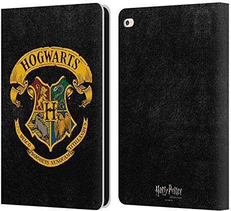 Head Case Designs Officially Licensed Harry Potter Hogwarts Crest Sorcerer's Stone I Leather Wallet Case Compatible With Apple iPad Air 2 (2014)