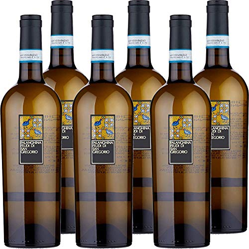 Falanghina Feudi di San Gregorio | Confezione da 6 Bottiglie da 75 Cl | Vino Bianco | I Vini della Campania | Idea Regalo