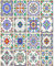 FoLIESEN Fliesenaufkleber für Bad, Küche, Badezimmer - Fliesen-Folie selbstklebend - Klebefliesen Patchwork No.2, .:20x25 cm / 16-tlg. Set