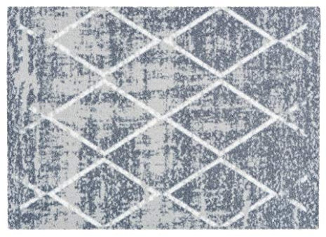 Astra Rutschfester Teppich Wohnzimmer - Miabella Fußmatte innen - Küche Läufer Flur Schmutzfangmatte - Sauberlauf waschbar 50x70cm Rauten