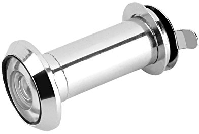 Judas de porte de 14 mm pour portes de 35 à 55 mm, grand angle de vue de 200 °, avec protection d'intimité robuste