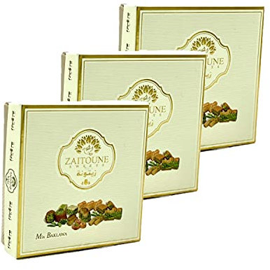 Lot 3x Assortiment baklava - Zaitoune - boîte 100g