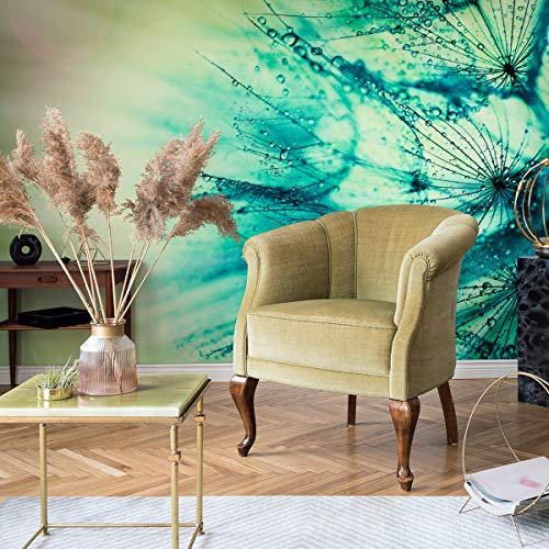 Muralo Vinyl Glatte FOTOTAPETE 3D Effekt Pusteblume Natur Tapete Wandtapeten 90 x 60 Wohnzimmer Schlafzimmer Moderne Wandbilder XXL Wand Dekoration Br. 90 cm x Hö. 60 cm
