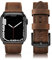 Tuocal Cuir Véritable Bracelet Compatible avec Bracelet Apple Watch 42mm(Series3/2/1) 44mm 45mm 46mm Homme Femme, de Remplacement Bracelet Compatible avec iWatch Series 10 9 8 7 6 5 4 3 2 1 SE