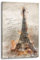 Kunstgestalten24 Aludibond Bild Paris Eiffelturm Gold Style Wandbild Kunstdruck Raum- u. Wanddekoration Übergrößen