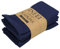 INFEI weich Polyester -Leinen gemischt Abendessen Cloth Servietten, 12 Stück (40 x 40 cm), für Veranstaltungen und den Heimgebrauch (Navy)