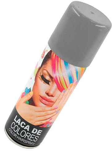 Tradineur 125 ml Laque à cheveux en spray pour Halloween Argenté