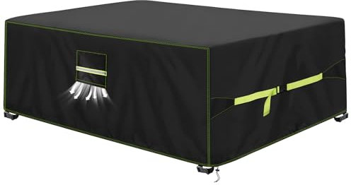 VDISRR Housses pour Mobilier de Jardin, 420D Oxford Tissu Housse Salon de Jardin Exterieur 170x95x71cm Bache De Protection avec Grilles D’aération imperméable, Coupe-Vent, Anti-UV, Indéchirable