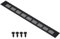 PATIKIL 16 x 2 Inch Door Air Vent Cover, Aluminum Grille Ventilation Cover Louvered with Mounting Screws for Cabinet Wardrobe Door, Black