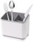 MAXQUU 1 Piece Plastic Sink Caddy, Drain Storage Rack With Drain Tray, Sink Tidy Organizer for Kitchen, Bathroom (Grey)