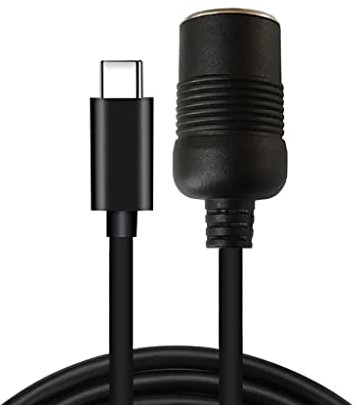 Cavo di alimentazione USB C PD tipo C maschio a 12 V presa per auto per registratore di guida caricabatterie elettronico per auto per cani 12 V attrezzatura per auto