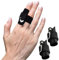 VerteLife Fingerschiene Finger Sleeves mit Verstellbarer Klettverschluss Fingerschützer Fingerschutz Unterstützung Finger Ärmel Gelenkschmerzen Lindern Fingerbandagen für Sport - Silber,2 Stück