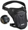 TOATELU Riñonera para moto para hombre y mujer: riñonera 2 en 1, impermeable, bolsillo para la pierna de la moto, con cinturón de cadera ajustable para motociclismo, equitación, senderismo, Negro ,