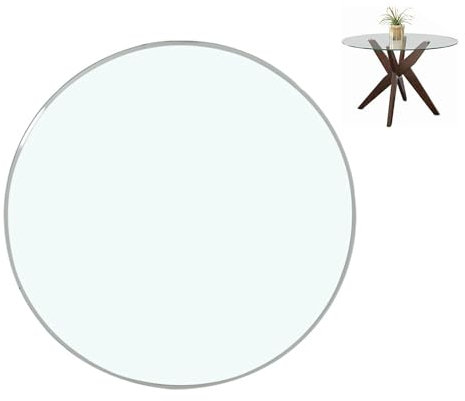 Glastisch Tischplatte Aus GehäRtetem, Glastisch Tisch Glasplatte, Glasplatte Rund Durchm, Tisch Glasplatte Ersatzteil, Tischplatte Aus GehäRtetem Glas, Transparent Rund, Tisch Glasplatte ( Size : 70CM