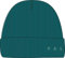 FALKE Unisex Beanie-Mütze Basic Jacquard Logo U Be Wolle schnelltrocknend warm 1 Stück, Grün Peacock 7373, ONESIZE
