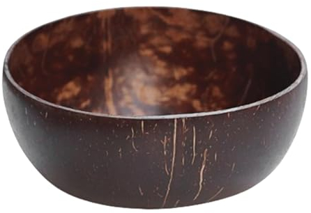 Tazones de coco para comida,Tazas de cáscara de coco - Cuencos versátiles naturales hechos a mano | Vasos portátiles, cuencos rústicos para postres, cereales, batidos,