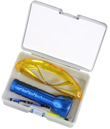 PLAFOPE Kraftvolle Uv-lecksuche Tragbare Taschenlampe Für Klimaanlagen Fluoreszierendes Prüfgerät Zur Schnellen Leckdetektion Inklusive -glühbirnen Geeignet Für Und Haushalte