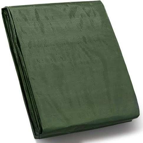 STARPYNG-100g/m² Grün 5mx6m Abdeckplane, Planenabdeckung, Wasserdicht, UV-beständig, witterungsbeständig, Abdeckung von Autos, Booten, Innenhöfen, Camping, Holzplane
