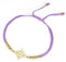 EUEAVAN Hexen-Knoten-Armband Irisches Dreifaltigkeits-Armband keltischem Knoten Handgeflochtenes Rope Lucky Red String Armband Verstellbare Perlen Paar Triquetra Amulett Schmuck (Hexenknoten lila)