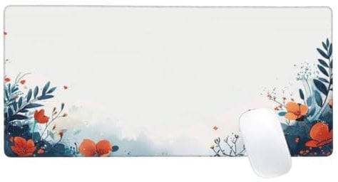 Tapis de Souris Blanc Tapis de Souris XXL 1600x800, Usine Tapis de Souris Gamer, Tapis de Souris Bords Cousus, Base Caoutchouc Antidérapante,Tapis Souris pour Gamer et Bureau Gaming Accessoire,Z2-725