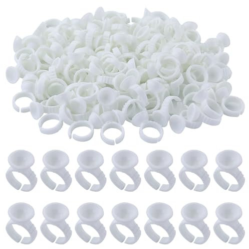 Anillos de soporte de pegamento, 120 unidades, soporte de pegamento para pestañas, anillo de pestañas en forma de corazón, soporte para extensiones de pestañas, soporte para extensiones de pestañas,