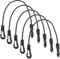 CORHAD 5Pcs Elastic Hook Ropes for Outdoor Camping Quick Release Tie Down Straps Multi-use Buckle Strap for Kayak Portable Hook Strap for Secure Fastening