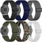 TUCOMO Lot de 6 bracelets élastiques en nylon compatibles avec Garmin Venu Sq/Venu Sq 2/Venu 2 Plus/Venu, de 20 mm pour Garmin Vivoactive 5/Vivoactive 3/Vivomove HR, homme et femme, Nylon
