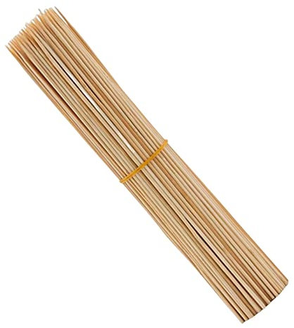 Lot de 100 brochettes en bambou durables pour légumes, feu de camp, viande, 40 cm