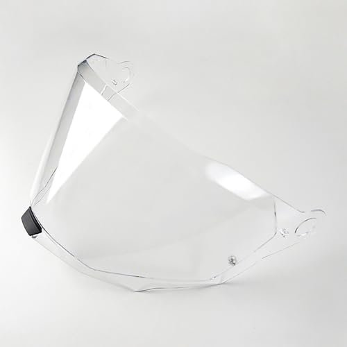 UYTKTN Motorradhelm Visier Linse Helm Brille für LS2 MX701, Motorradhelm Gläser Verspiegelt Helmvisier Getöntes Visier, Motorrad Windschutz Helmlinse,E Transparent