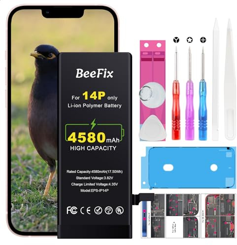 Batteria per iPhone 14 Plus, 4580mAh Batteria ad alta capacità con strumenti di riparazione
