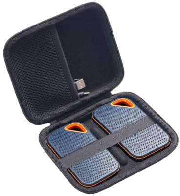 inDomit Hard Protective Travel Case Compatible with SanDisk Extreme Pro/for SanDisk Portable SSD 1TB 2TB 4TB 500GB External Solid State Drive,Black(CASE ONLY)